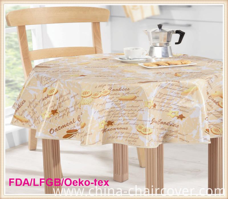 PVC Tablecloth with Flannel Backing (TJG0003)